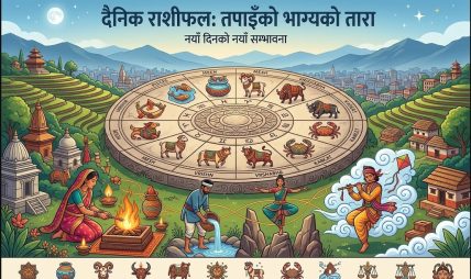 आजको राशिफलः बिस २०८३ जेठ ३१ गते आईतबार आजको राशिफलः बिस २०८३ जेठ ३१ गते आईतबार