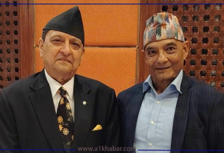 पूर्वराजा ज्ञानेन्द्रसँग धवलशम्शेर राणाको भेट, फलदायी छलफल भएको दाबी